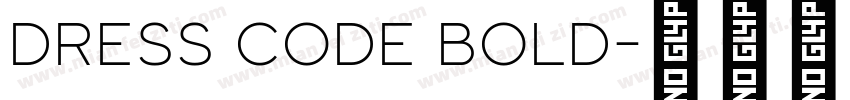 Dress Code Bold字体转换